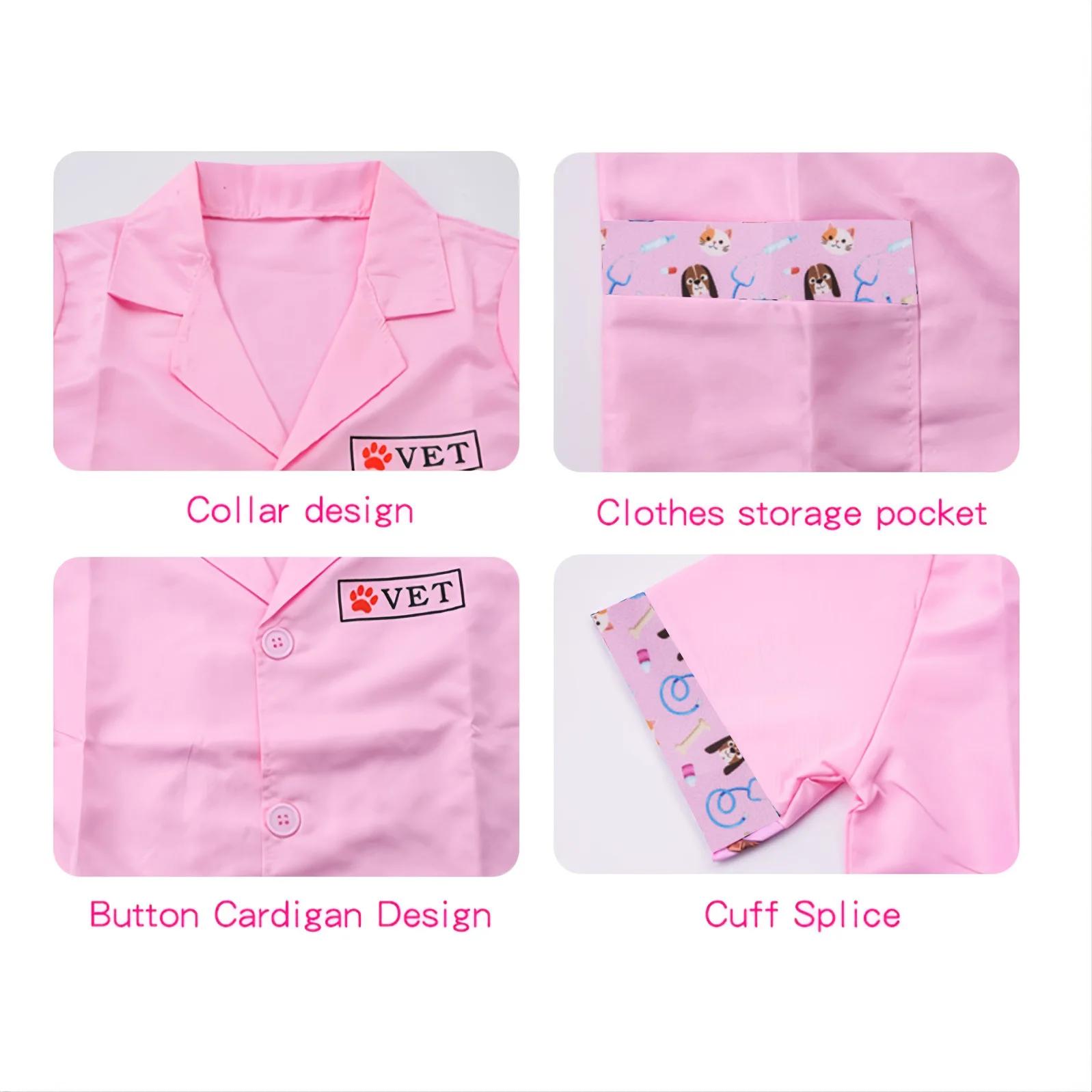 Vêtements vétérinaires pour enfants, Costumes de spectacle de jeu de rôle professionnels de la maternelle, Costumes de spectacle de jeu à domicile