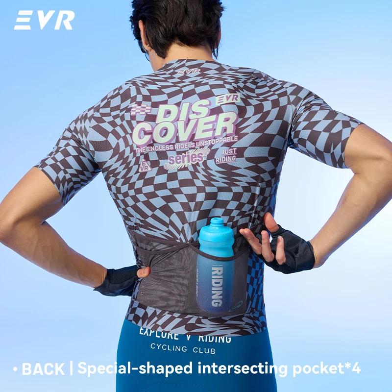 Maillot de cyclisme pour homme EVR Pro Summer, maillot de vélo de montagne avec poches, séchage rapide, respirant, maillot de cyclisme sur route en plein air