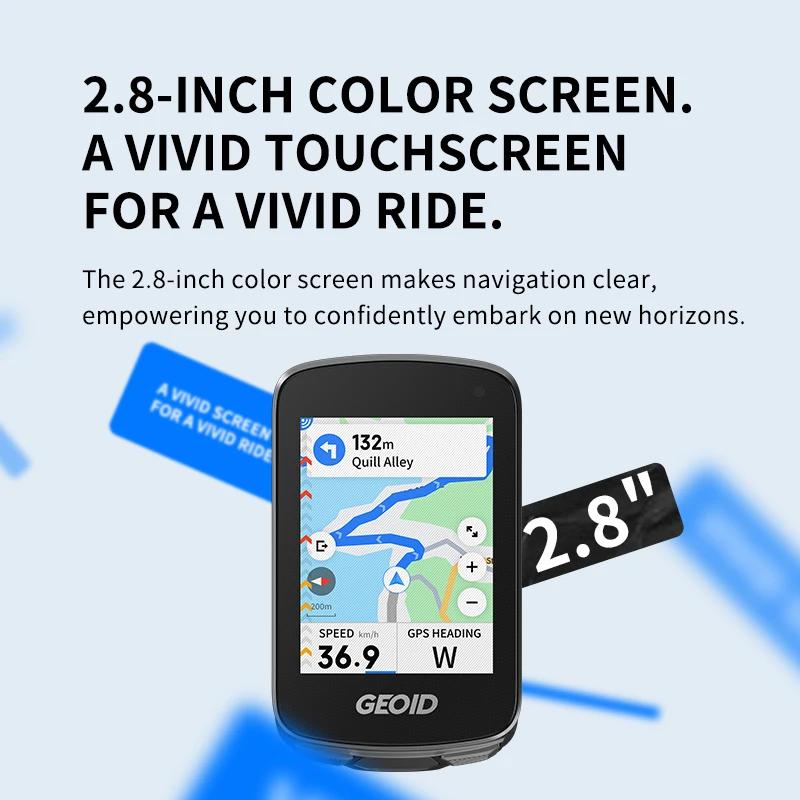Ordinateur de vélo GEOID CC700 Pro avec écran tactile de 2