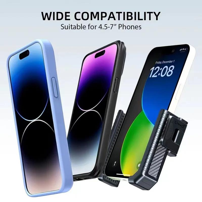 Support de téléphone portable pour vélo et moto, support de téléphone portable pour guidon de vélo, clip de fixation GPS, support antichoc pour téléphones de 4.5 à 7.0 pouces