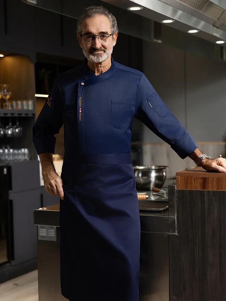 Uniforme de cuisine de restaurant, vestes de chef d'hôtel, vêtements de service alimentaire, chemise de Chamonix, vêtements de travail respirants