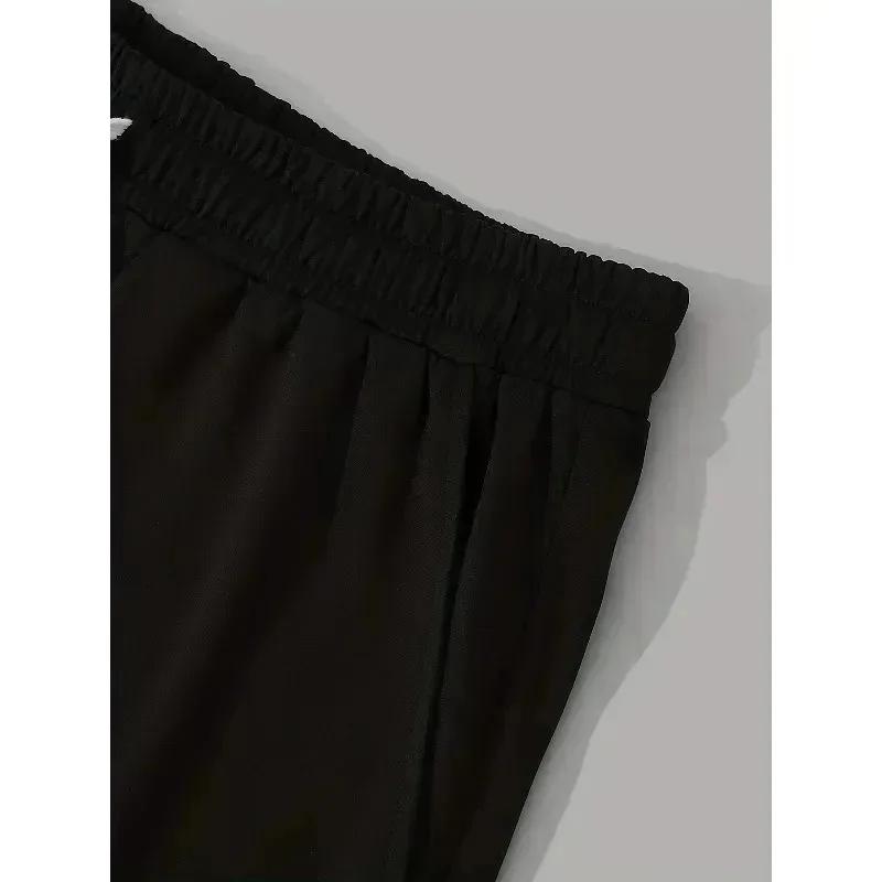 Shorts décontractés de couleur unie pour hommes et femmes, grande taille, avec poches à cordon, adaptés aux sorties décontractées quotidiennes