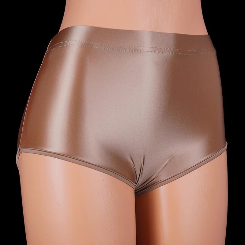 Shorts brillants sans couture pour fitness - Hommes et femmes - Bikini huileux extra court sexy