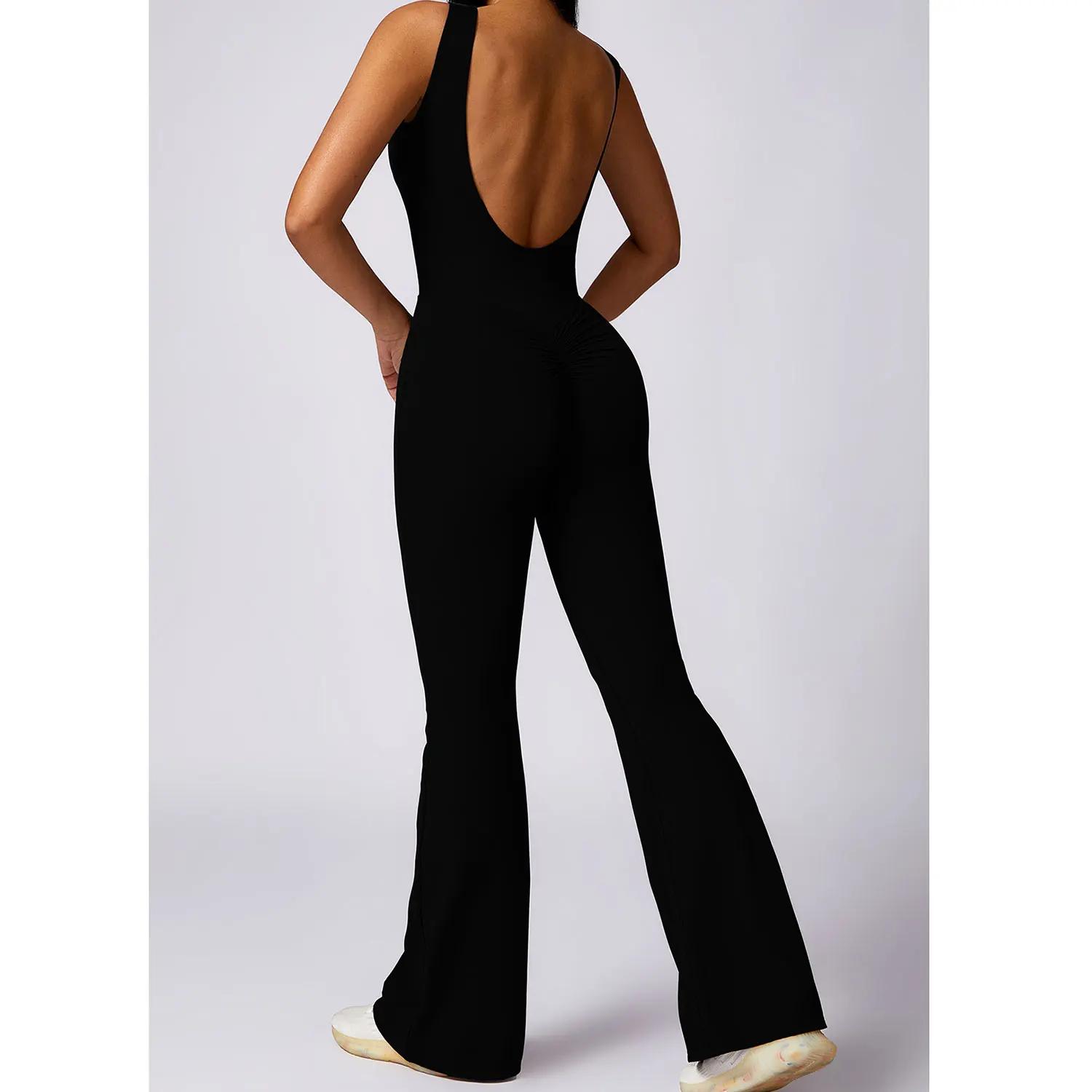 Ensemble yoga femme une pièce - Combinaison fitness legging body nouveau sport été