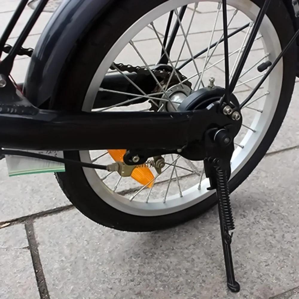 Béquille universelle pour vélo, 16/18/20 pouces, en alliage de fer durable, pied antidérapant pour vélo, vélo électrique, moto, accessoire de cyclisme