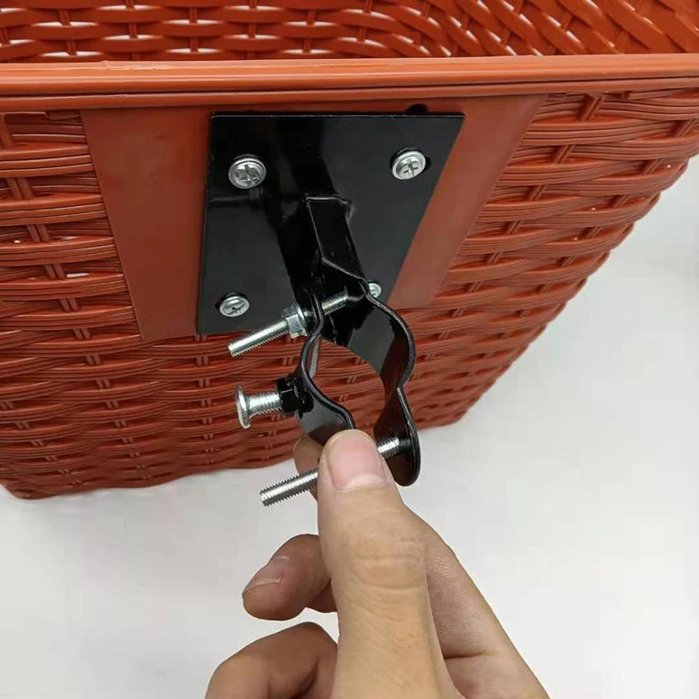 Support de fixation pour panier de vélo, 1 pièce, support de fixation pour scooter, accessoire pour vélo électrique, pièces de cyclisme