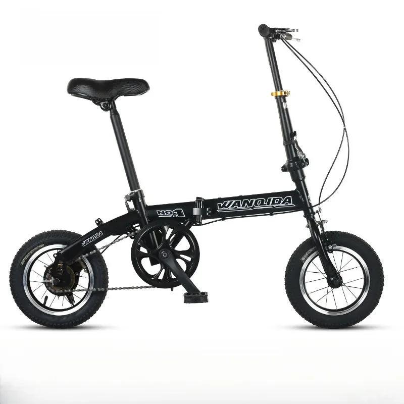 Vélo pliable, petit vélo de 12 pouces pour garçons et filles, transmission portable et ultralégère avec freins à disque