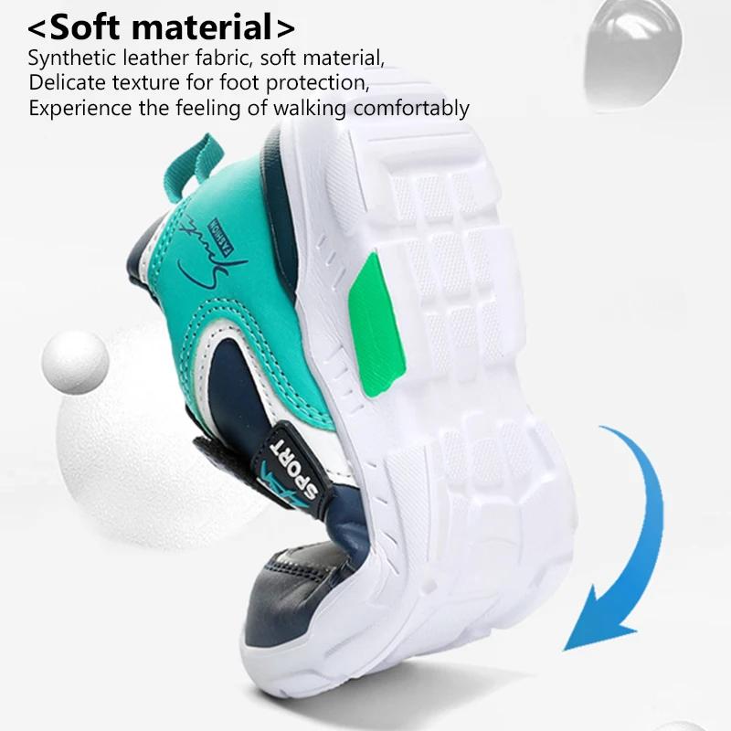 Chaussures légères enfant garçon 5-16 ans - Baskets confortables pour marche et course quatre saisons - Modèle dehors et sport