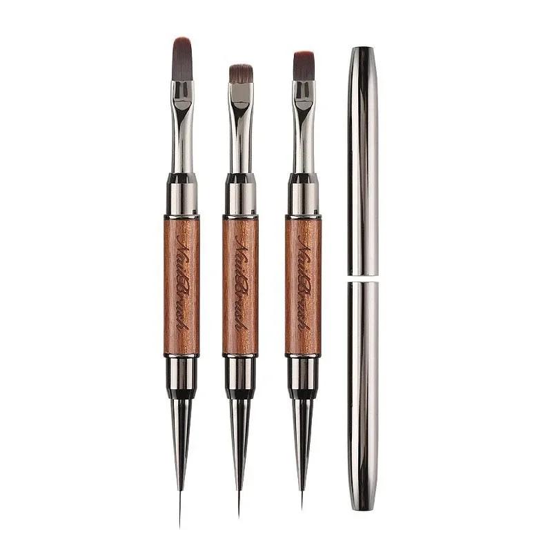 Nouveau Pinceau à ongles double embout 1 pièce