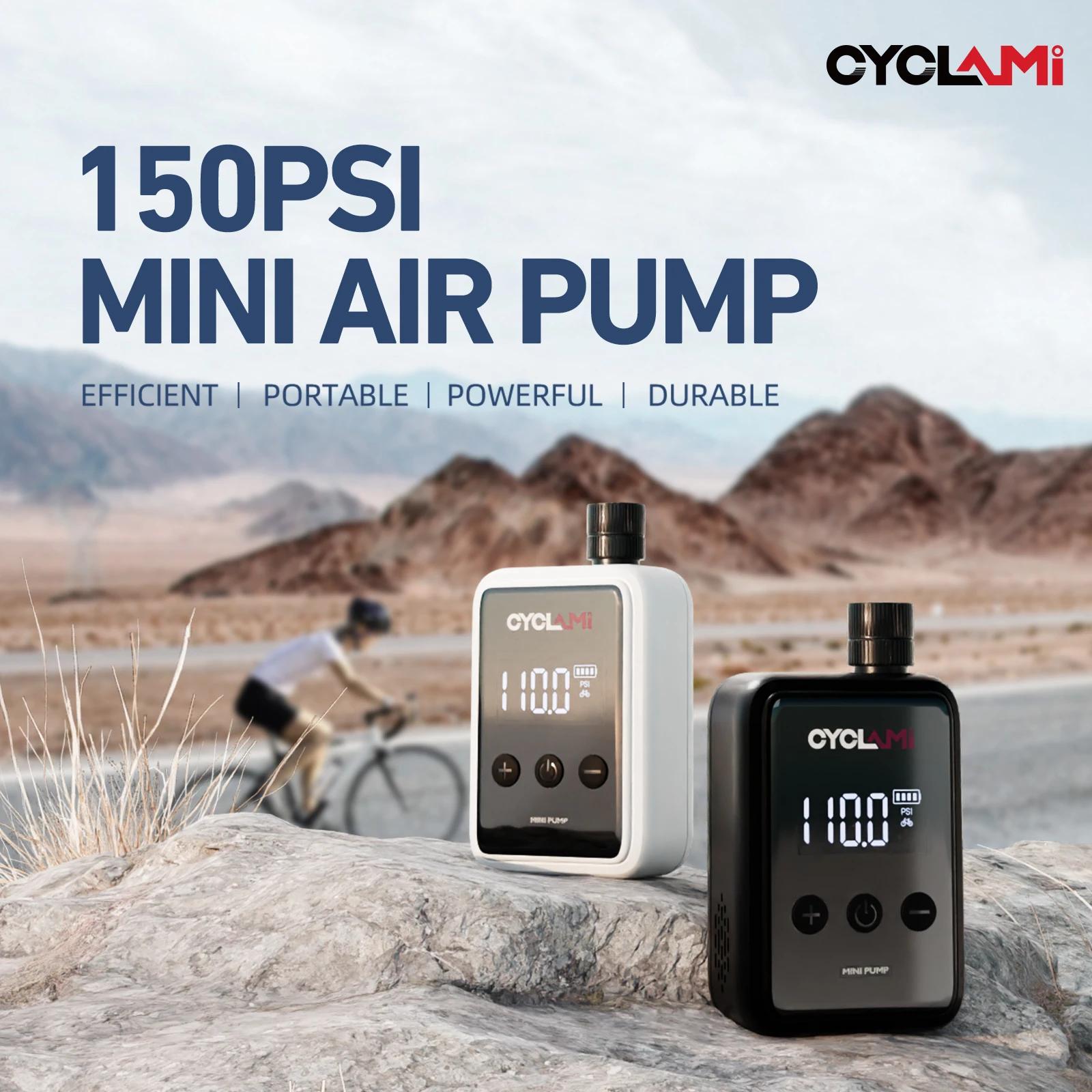 150psi, Pompe à Air électrique Portable pour vélo de poche, Valve Schrader Presta, MINI compresseur rapide et Rechargeable, gonfleur de pneus, CYCLAMI HW125, Pompe électrique, Pompe à vélo, Pompe à a