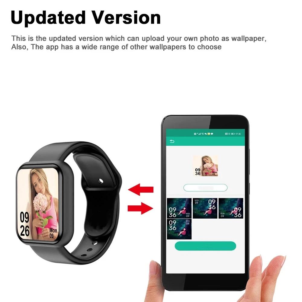 Montre intelligente Bluetooth pour hommes et femmes