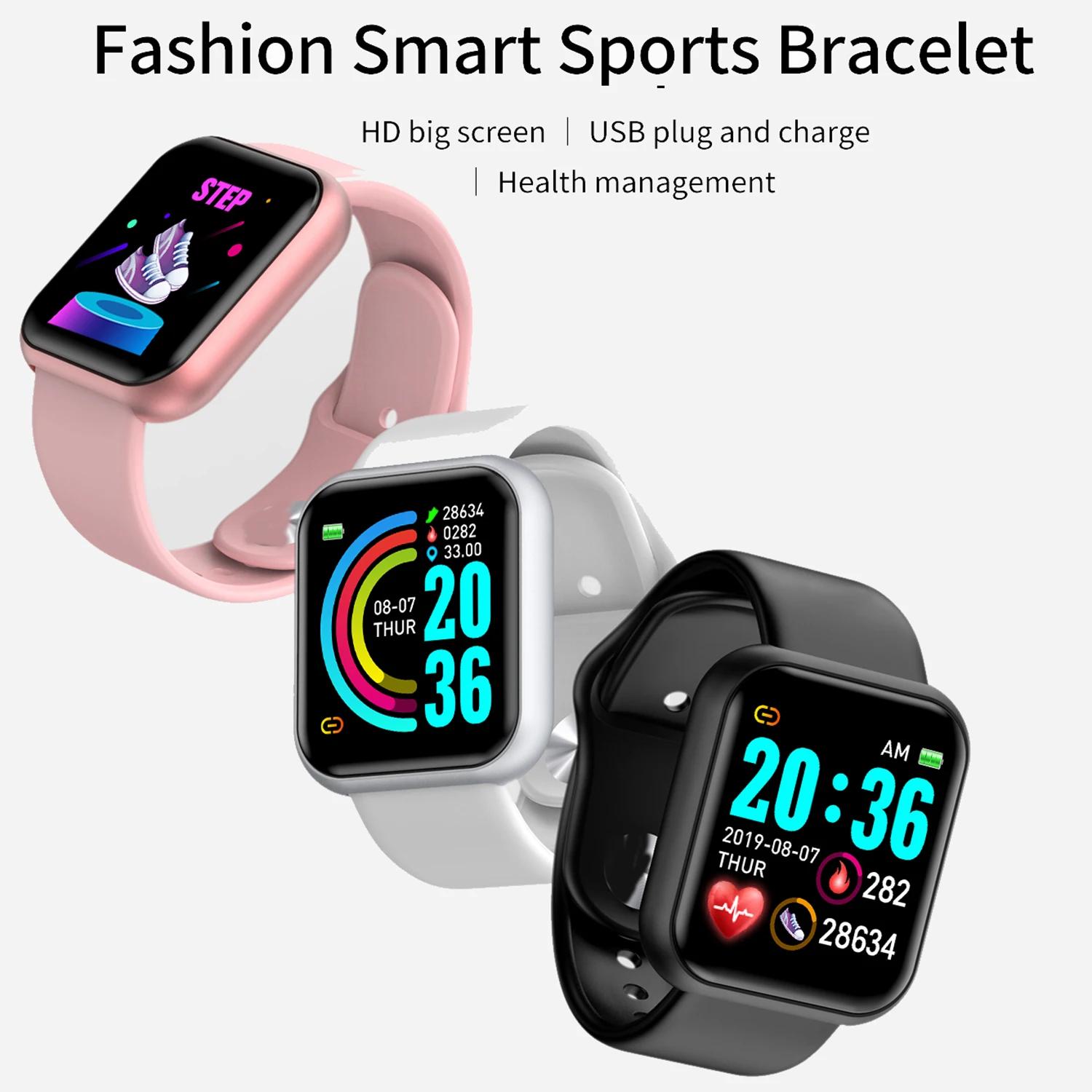 Montres intelligentes de sport étanches avec écran de document, bracelet de fitness Bluetooth, tension artérielle, fréquence cardiaque, moniteur de sommeil, santé