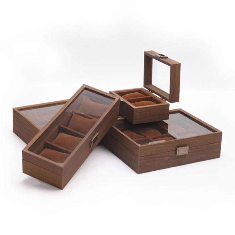 Boîtes de rangement de montres, boîte de rangement de montre-bracelet de voyage, présentoir de montres d'horloger, rangement de montres cadeaux pour hommes, étuis à bijoux