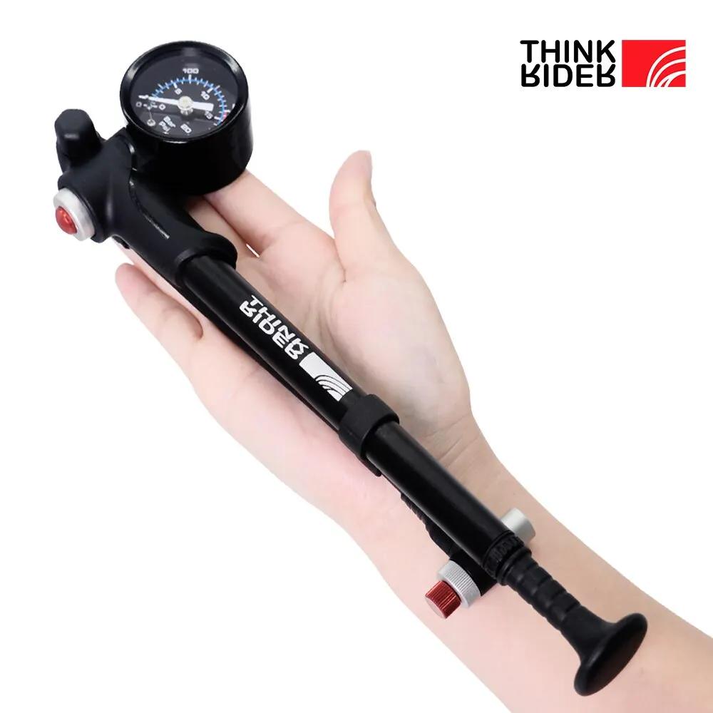 ThinkRider Portable Haute pression 300psi Vélo Pompe À Air avec Jauge pour Fourche et Arrière Suspension Amortisseur Montagne