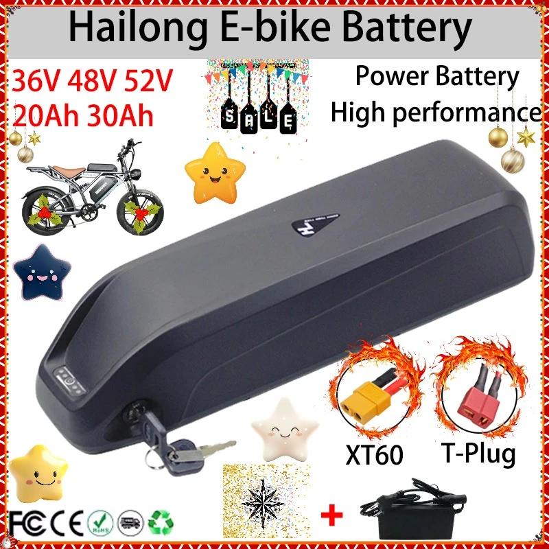+ pour moteur vélo de montagne électrique 36V 48V 52V batterie Hailong 20Ah 30Ah avec BMS