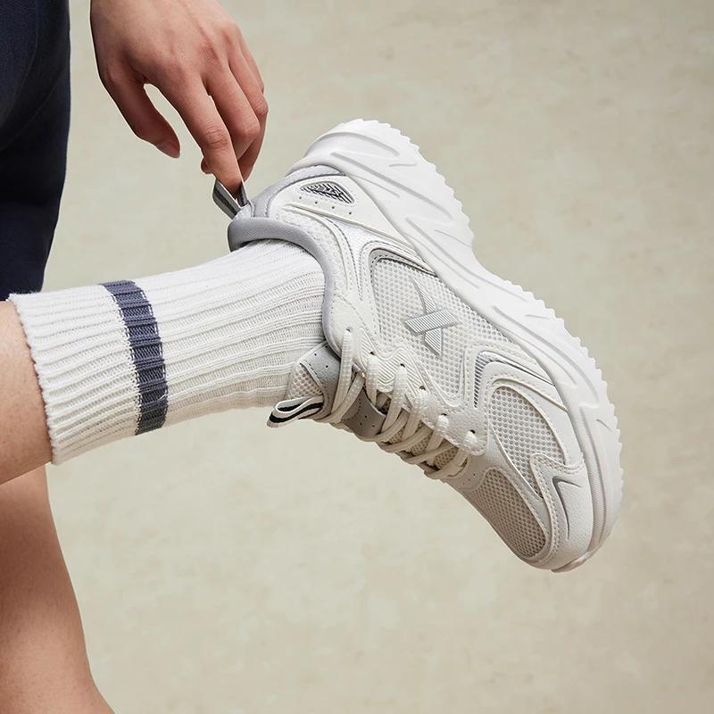 Chaussures femmes Xtep décontractées été - Baskets trekking vintage stabilité résistance usure