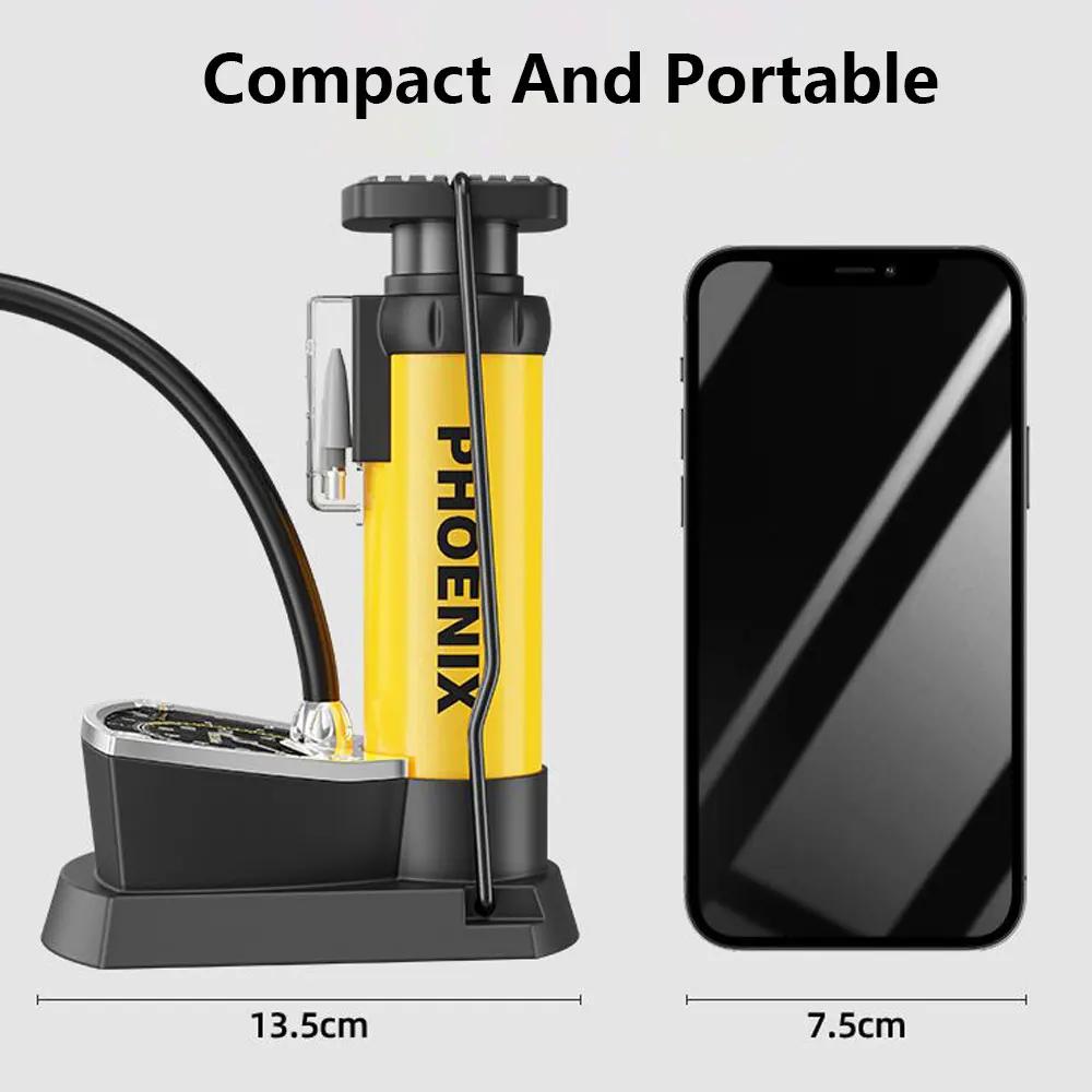 XUNTING Double cylindre vtt haute pression 150 PSI pompe à vélo Portable