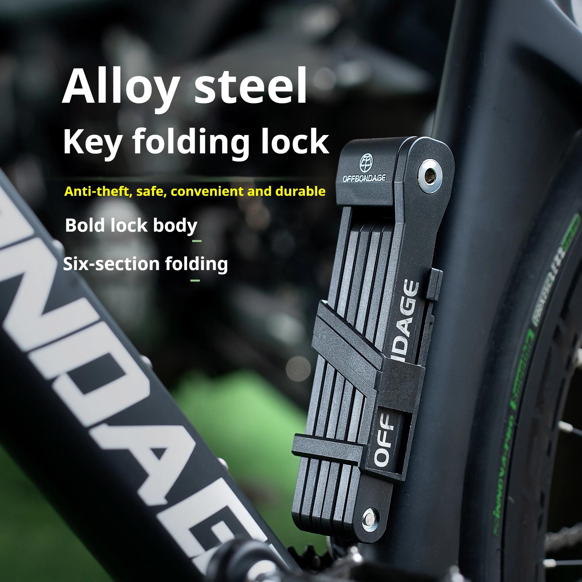 Antivol pliable OFFBONDAGE pour vélo, VTT, vélo de route, trottinette et vélo électrique – Haute sécurité antivol – Accessoires pour vélo