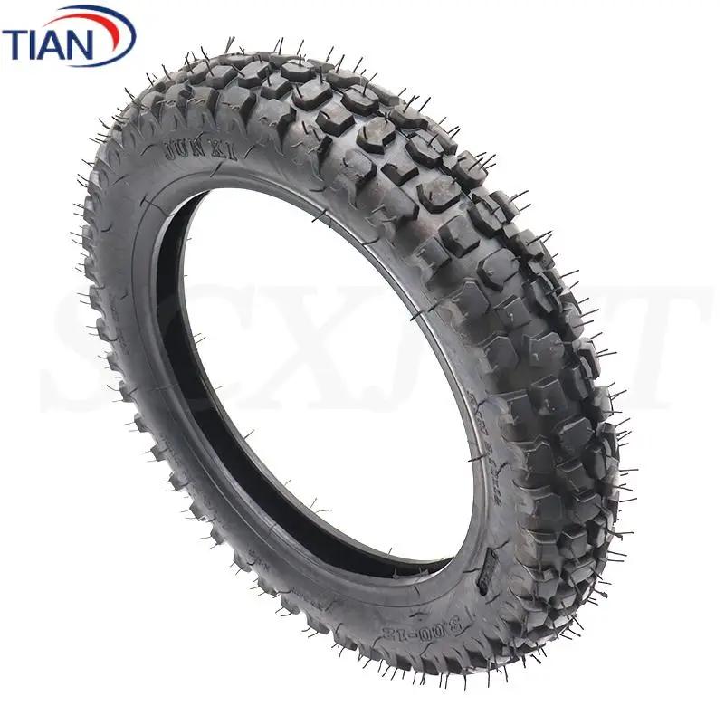 Pneu intérieur et extérieur de 12 pouces 3.00-12 pour moto tout-terrain, motocross, dirt bike
