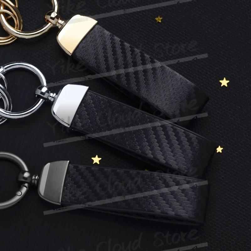 Porte-clés en cuir texturé en Fiber de carbone, imprimé Ultra HD pour vélo tout-terrain TREK, accessoires de moto