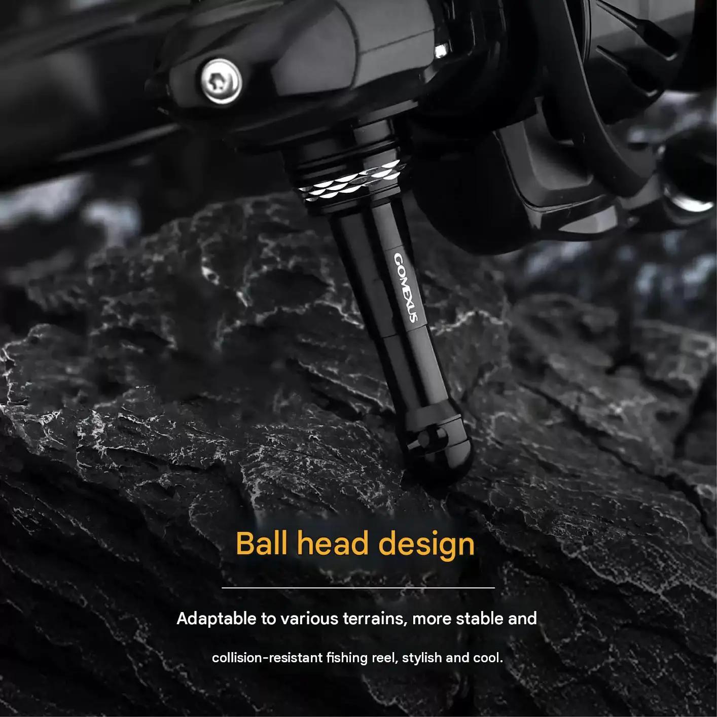 Gomexus Reel Stand Béquille Pliable pour Shimano Vanquish Stella Daiwa Exist 19 Certate LT 1000 - 4000 Latéral de Protec