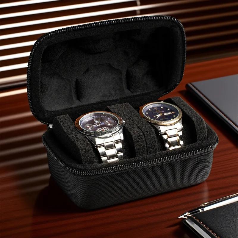 Boîte à montres portable 6/10 emplacements, étui de voyage étanche pour organiser et transporter les montres
