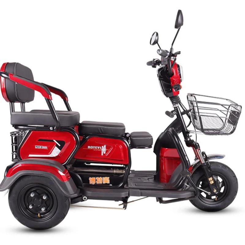Tricycle électrique avec siège passager pour adultes et personnes âgées