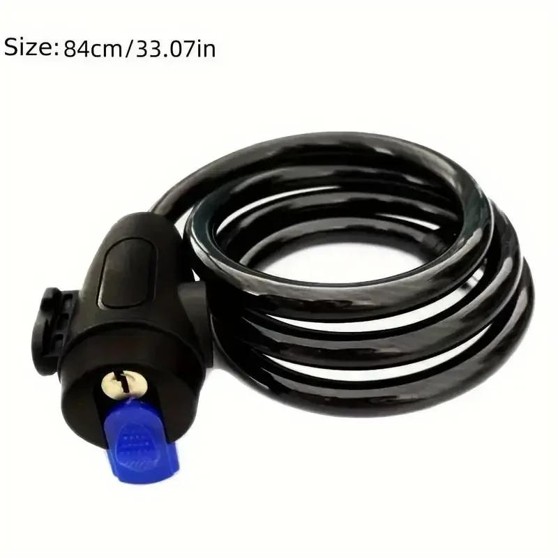 Serrure de chaîne de moto robuste, antivol en métal avec 2 clés pour une sécurité maximale et un renfort du vélo