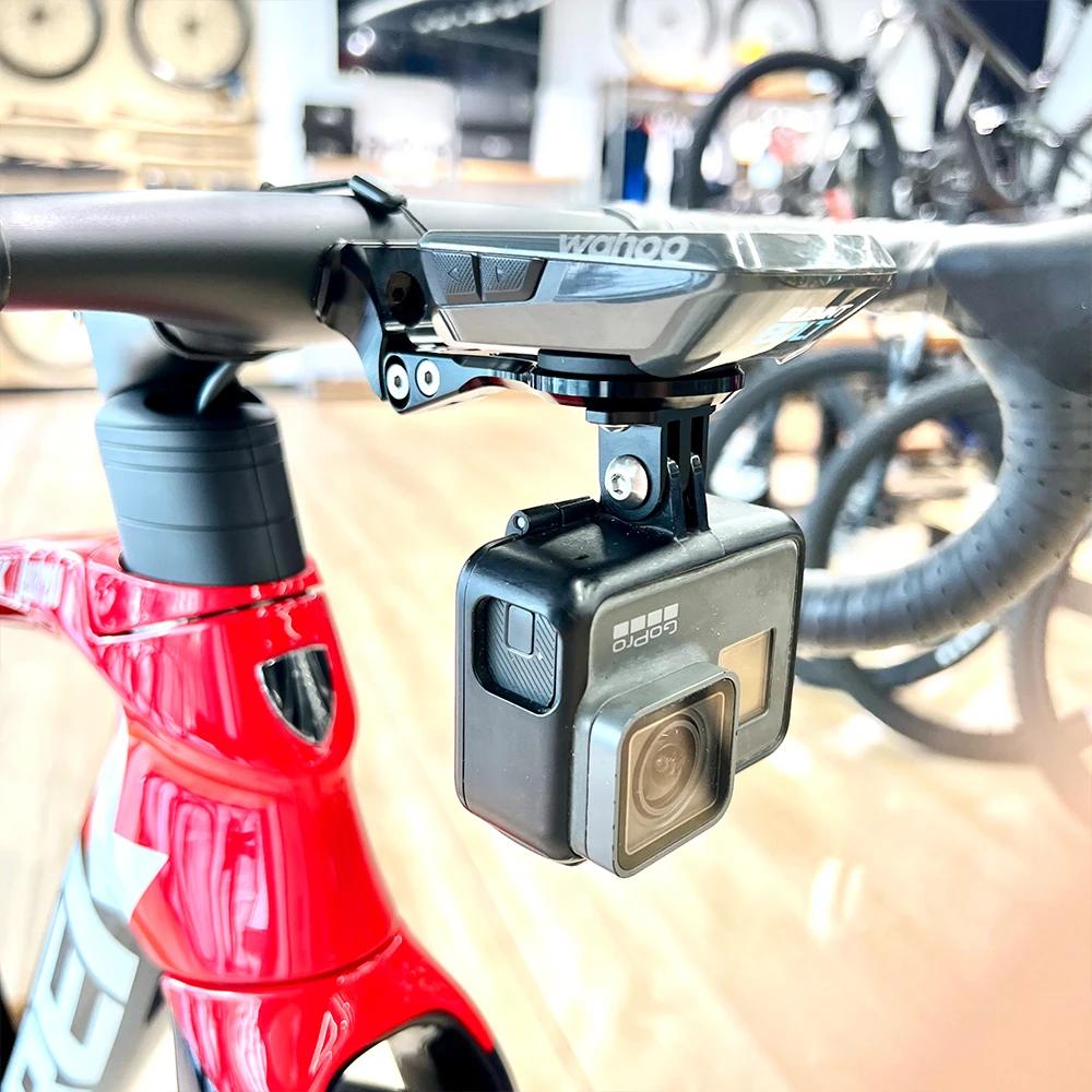 Trek Madone réglable Aero VR-CF Emonda Bontrager Aeolus RSL guidon intégré Garmin Wahoo Bryron scène Gopro Combo Mount