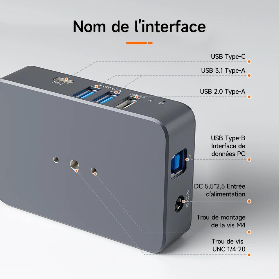 Svbony SV241 astronomie Micro DC + USB HUB Box USB3.1 sortie de lecture haute vitesse et Interface type-c pour l'astroph