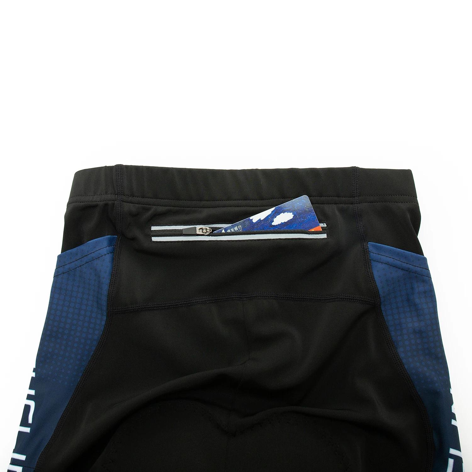 Shorts de cyclisme pour femmes avec coussin 3D, poche latérale, taille haute, pour l'entraînement et le fitness