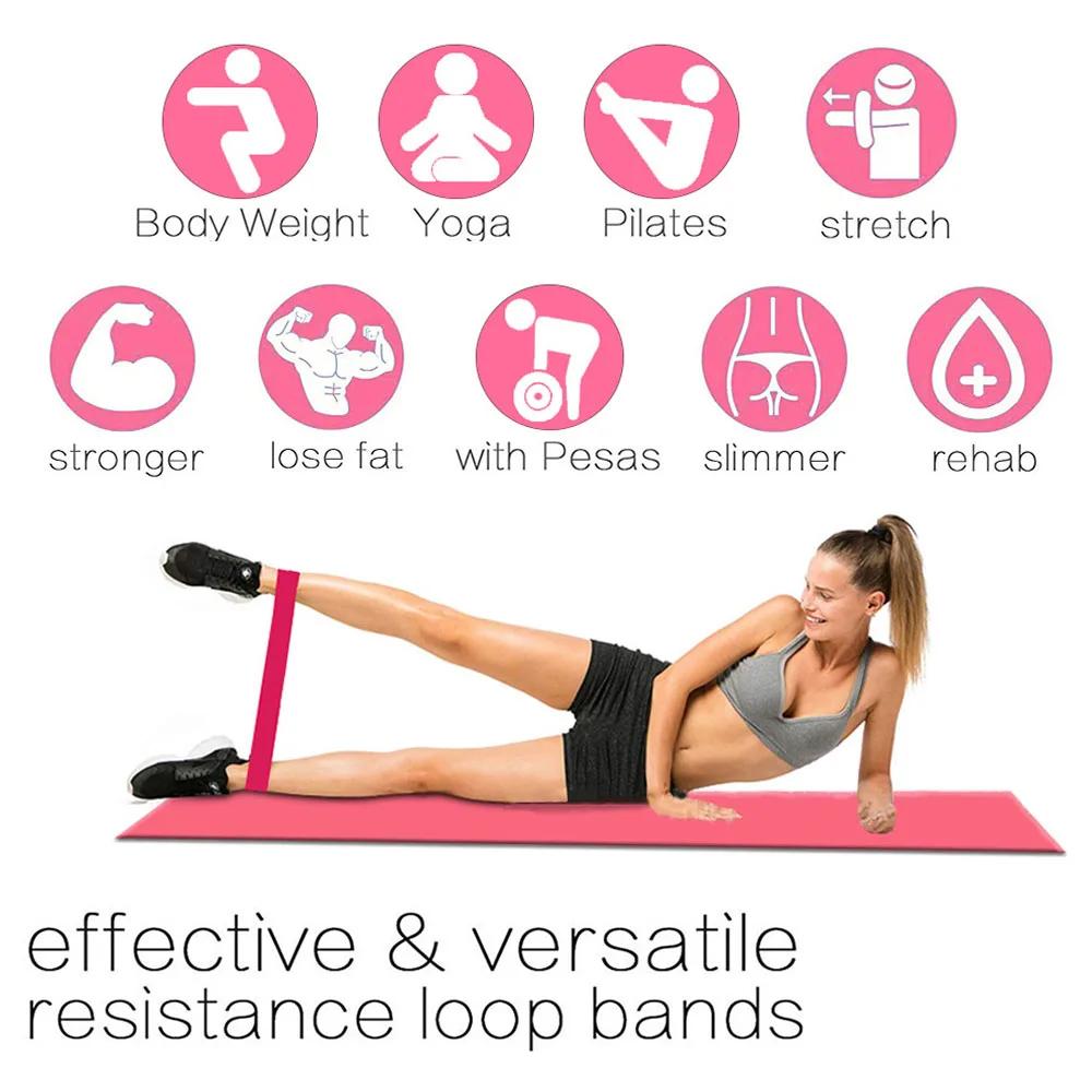 Bandes élastiques pour l'entraînement physique, équipement de musculation, gym, pilates, crossfit