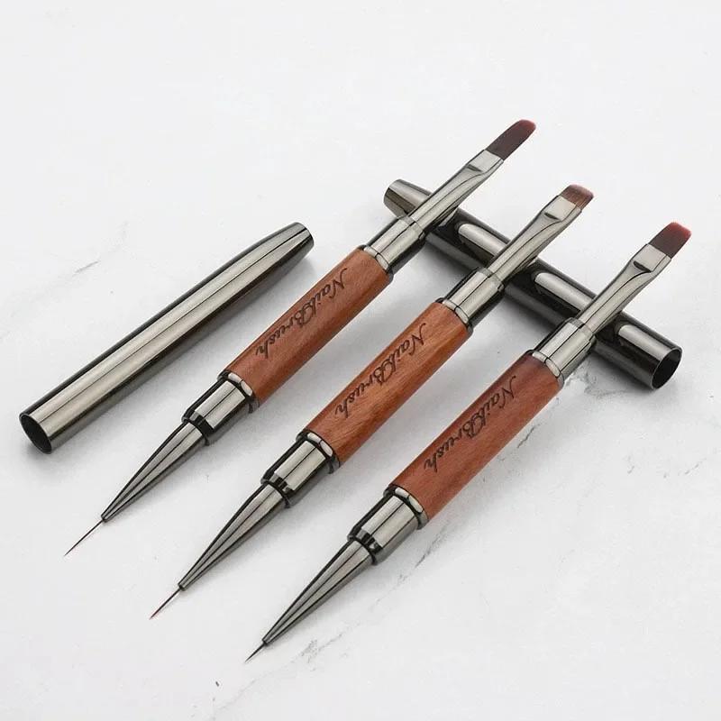 Nouveau Pinceau à ongles double embout 1 pièce