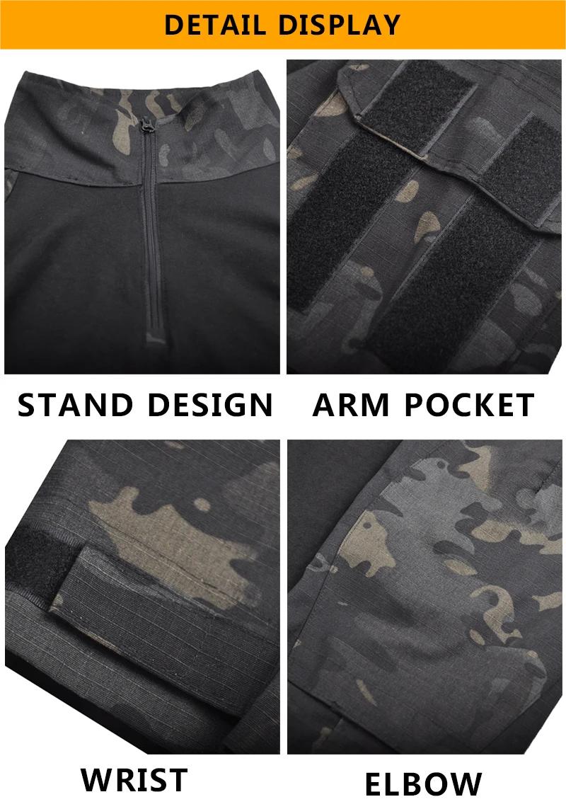 Chemise homme T-shirt tactique Safari chemises de Combat à capuche hommes vêtements chasse