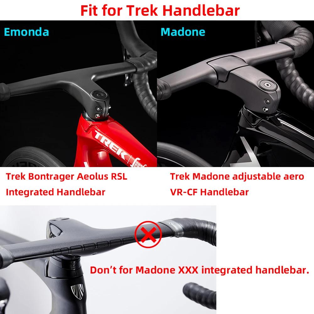 Trek Madone réglable Aero VR-CF Emonda Bontrager Aeolus RSL guidon intégré Garmin Wahoo Bryron scène Gopro Combo Mount