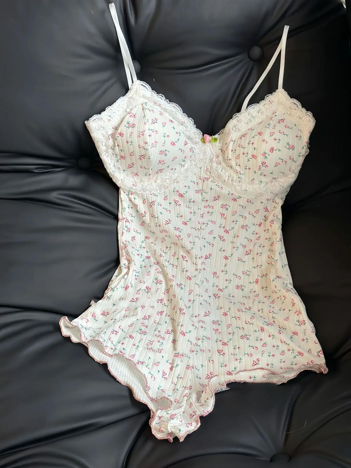 Combinaison barboteuse à imprimé floral pour femmes