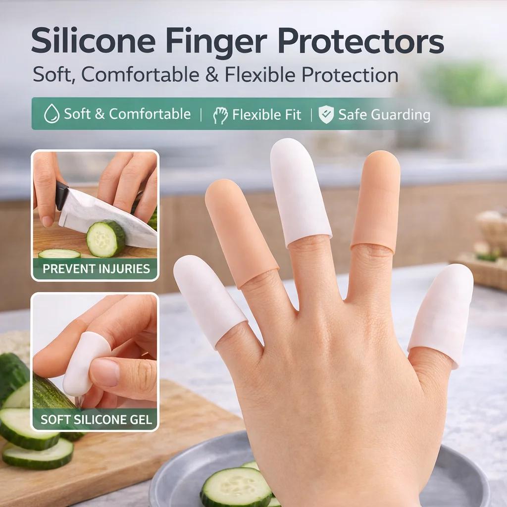 Manchon de protection des doigts en Silicone