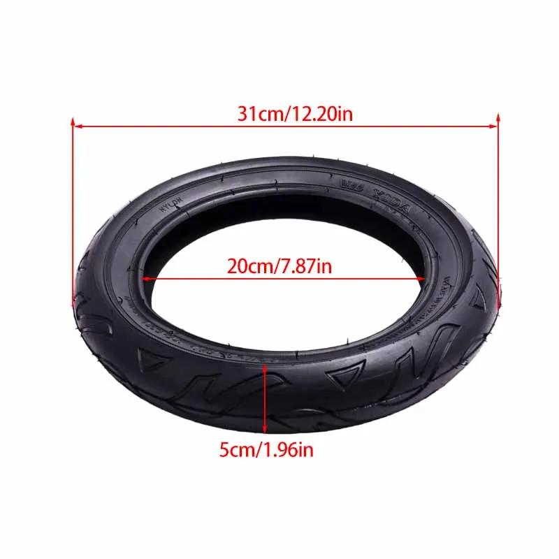 Pneu de 12 pouces 12 1/2 X 2 1/4 62-203 pour vélos électriques et trottinettes électriques, pneu 12 1/2X2 1/4 avec chambre à air et accessoires