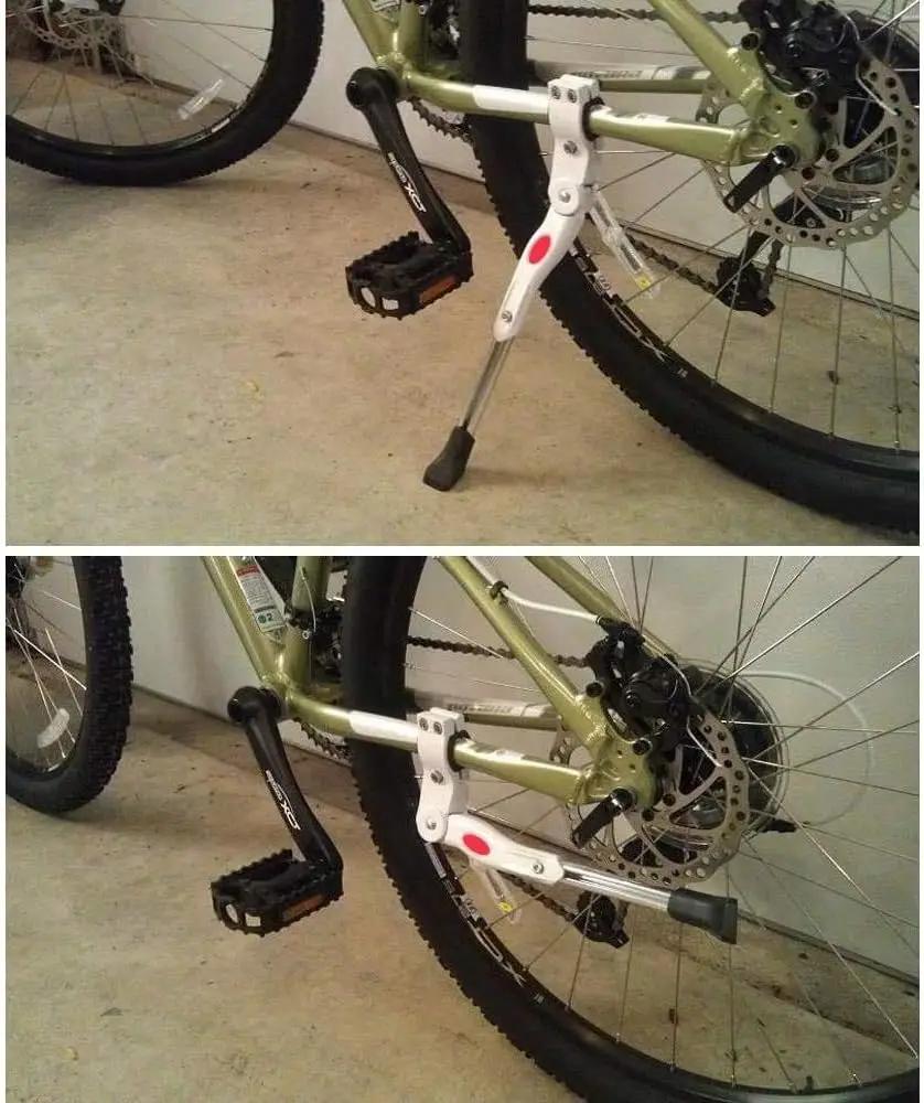 Béquille de vélo réglable en alliage d'aluminium
