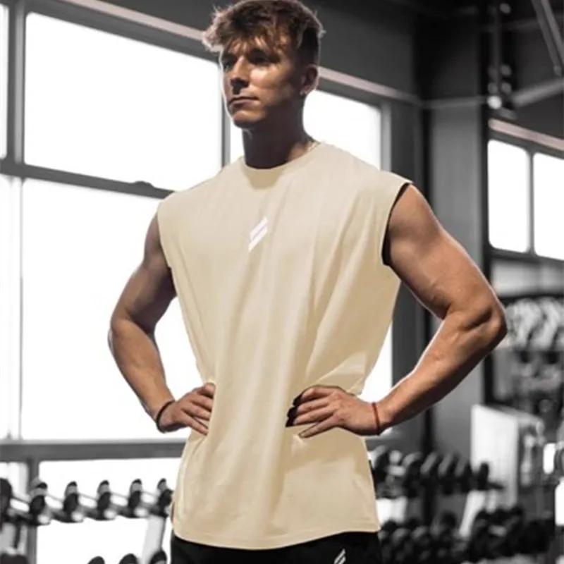 Débardeur sport été homme respirant coupe ample - T-shirt sans manches fitness séchage rapide