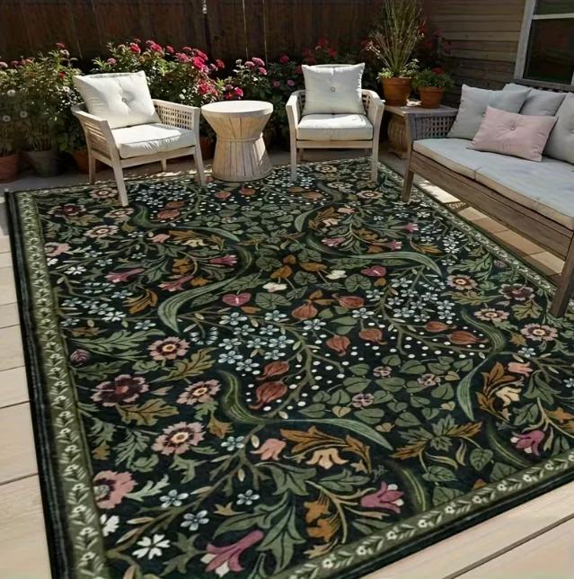 Tapis de camping bohème vintage pour terrasse