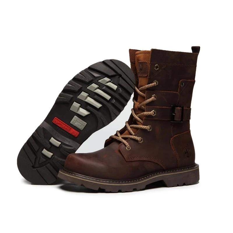 Bottes de randonnée cuir homme imperméables : pour moto