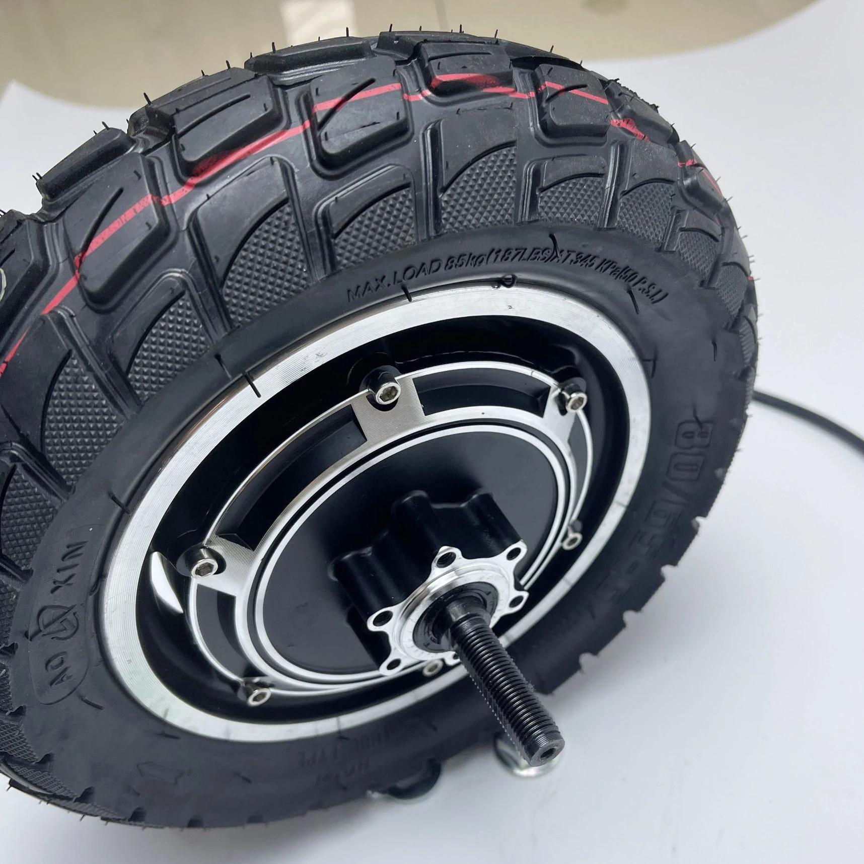 Roue de moteur de vélo électrique pour scooter pliant à double entraînement, 10 ", 24V, 36V, 500W, 48V, 800W, 1000W, DIY