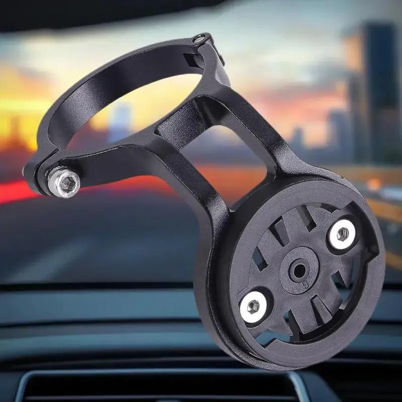 Support pour ordinateur de vélo avec support de compteur de vitesse, alliage d'aluminium, Compatible avec Garmin/Wahoo/Bryton/XOSS/IGPSPORT