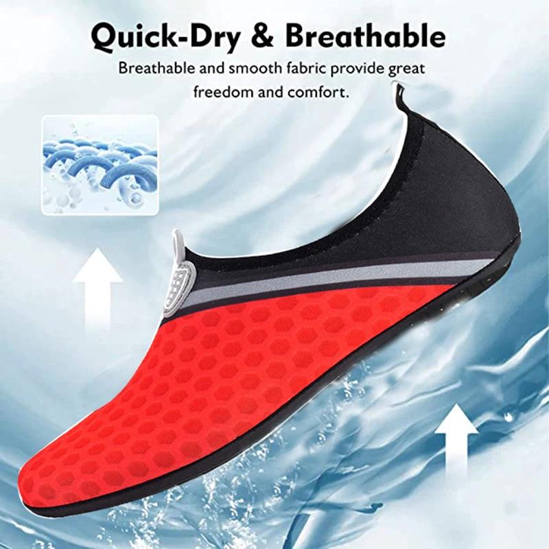 Chaussures d'eau unisexes antidérapantes - Parfaites pour la natation et la plongée en apnée