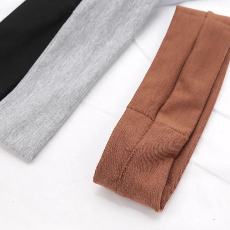 Bandeaux élastiques de sport pour femmes, bandes solides, pour course à pied, Fitness, Yoga, maquillage extensible, accessoires pour cheveux