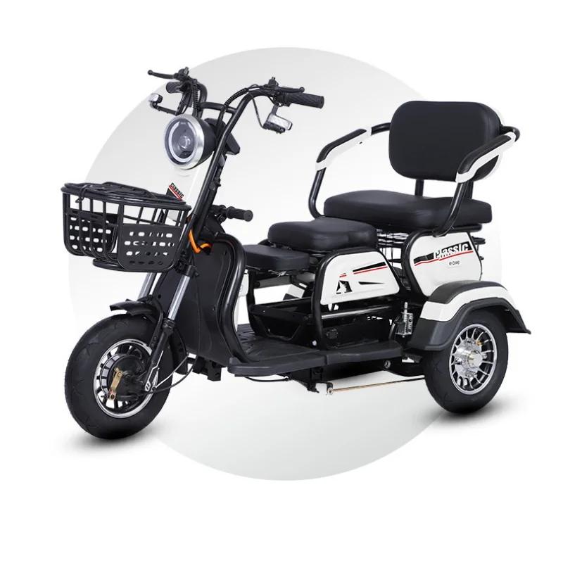 Tricycle électrique avec siège passager pour adultes et personnes âgées