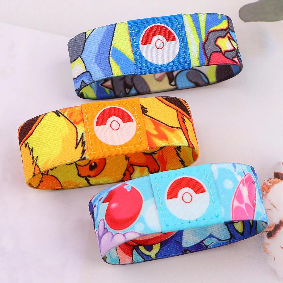 Bracelet élastique de sport, support de poignet en polyester, étiquette tissée par sublimation, bracelet élastique de dessin animé, vente chaude