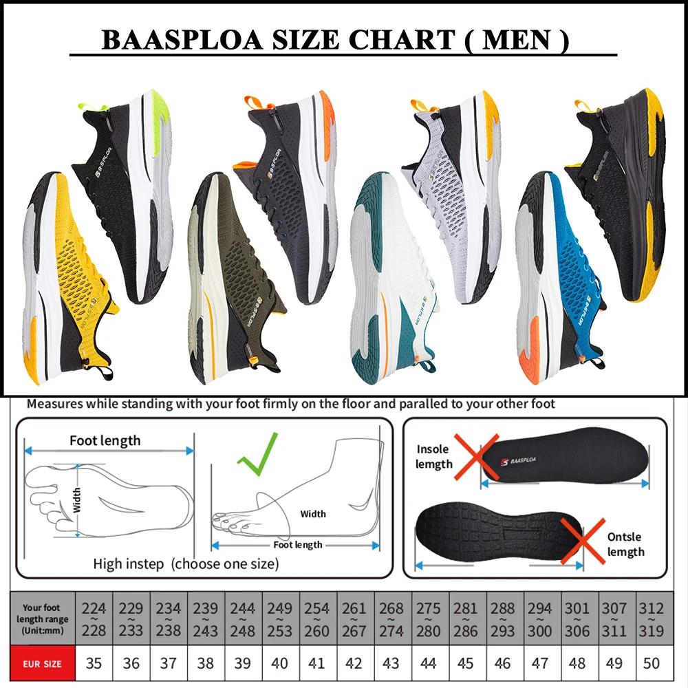Chaussures de course légères Baasploa homme 2023 - Baskets maille tennis sport outdoor décontractées