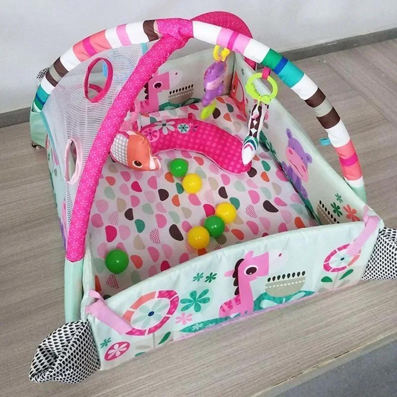 Cadre de Fitness pour bébé, couverture de jeu rampant, tapis éducatifs multifonctionnels, couverture rampante pour clôture, jouets d'éveil pour nourrissons